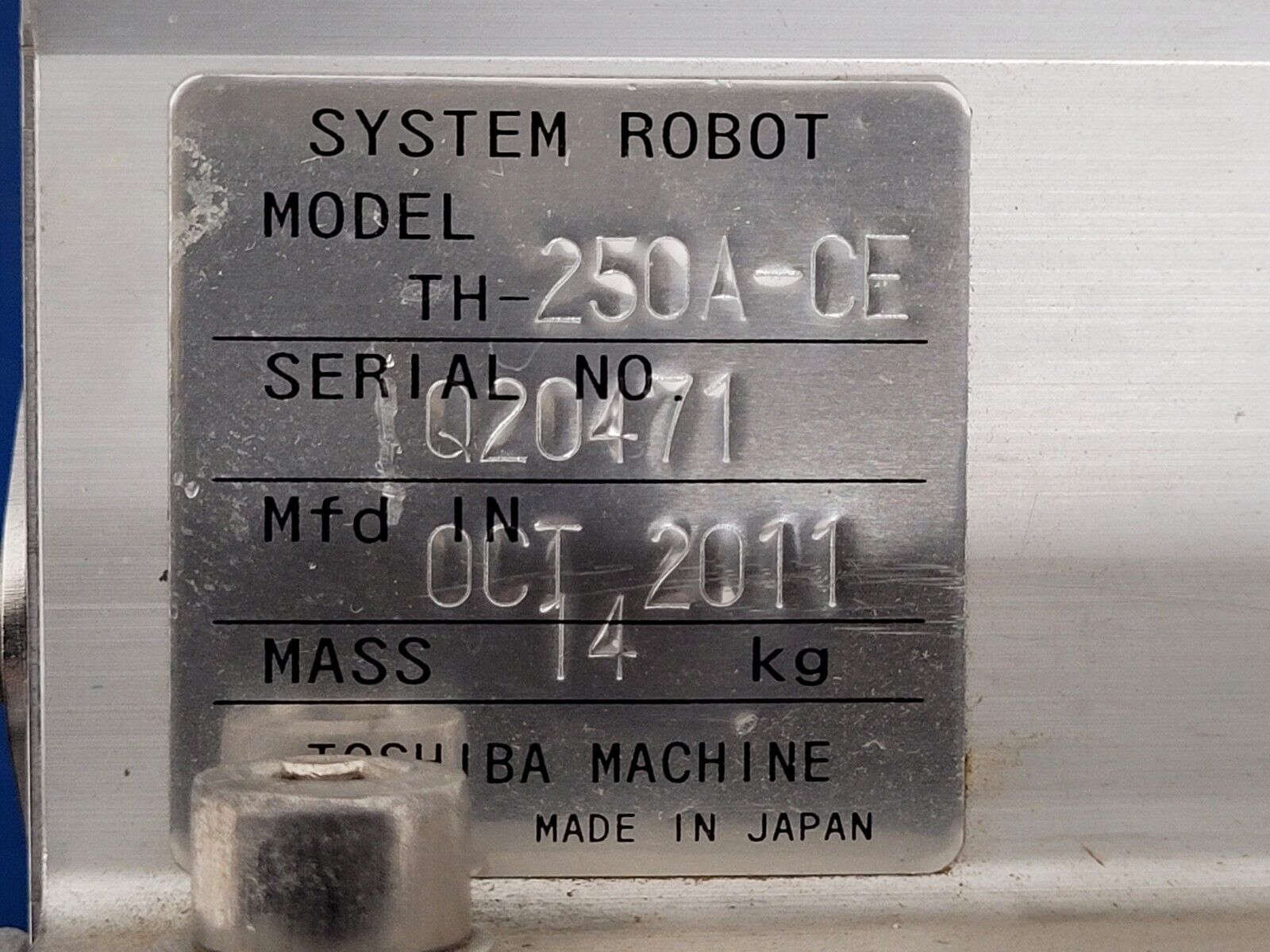 Toshiba TS1KOP Scara Robot Arm TH250A-CE 2011 TS1000 Parts Or Repair