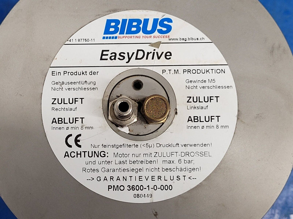 BIBUS PMO 3600-1-0-000 Easy Drive Radial Piston Pneumatic Air Drive Motor
