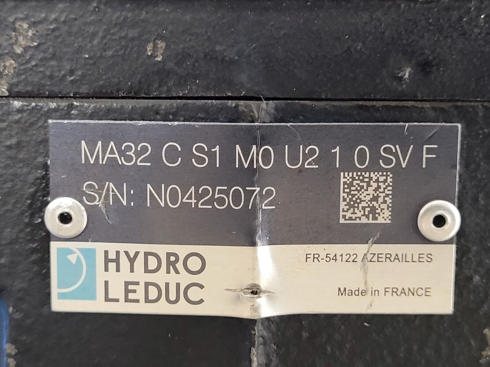 Hydro Leduc MA32 Bent Axis Hydraulic Motor SAE C 14T Splined J498b Rear Ports B