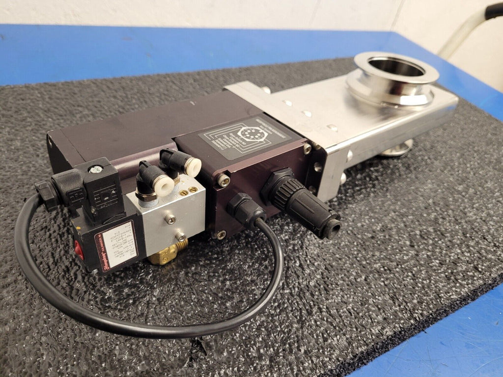 MDC KGV-2000V-P-01-07 2" KF-50 Solenoid Pneumatic High Vacuum Gate Valve Unit B