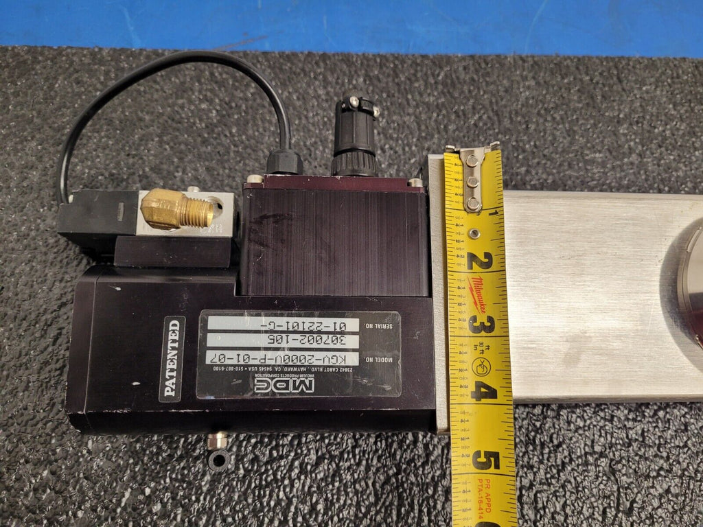 MDC KGV-2000V-P-01-07 2" KF-50 Solenoid Pneumatic High Vacuum Gate Valve Unit B