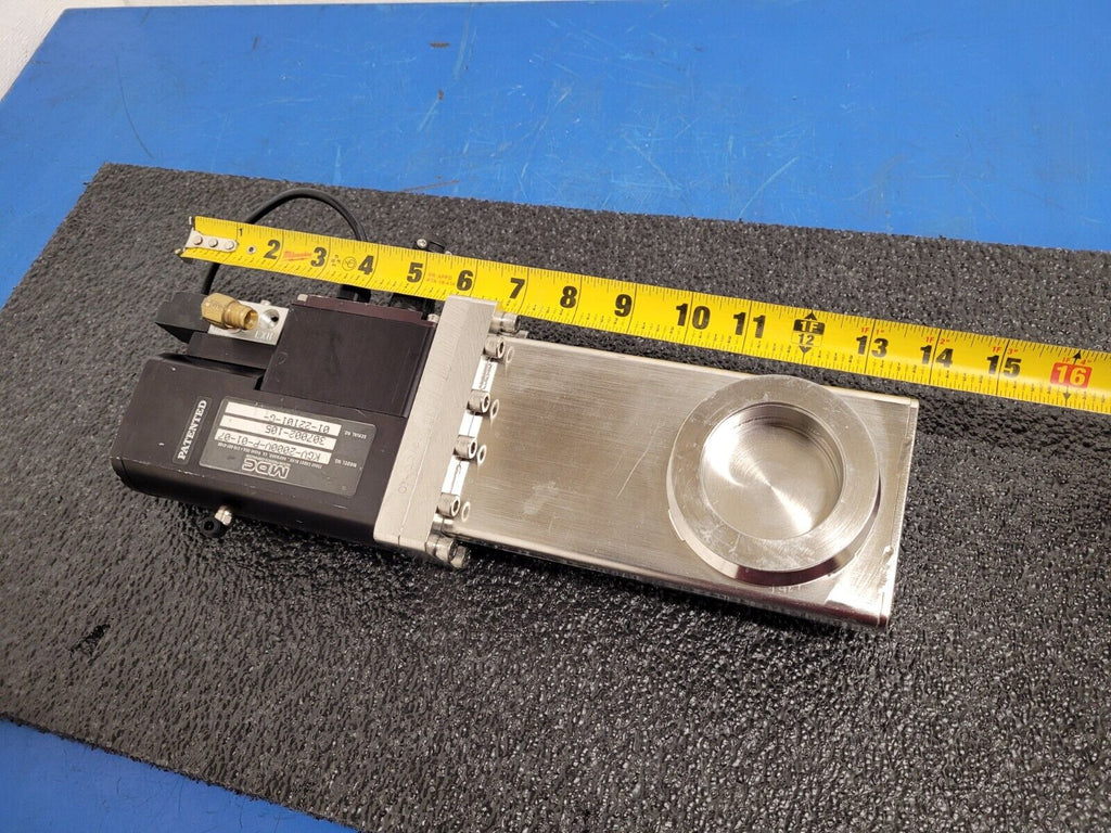 MDC KGV-2000V-P-01-07 2" KF-50 Solenoid Pneumatic High Vacuum Gate Valve Unit B