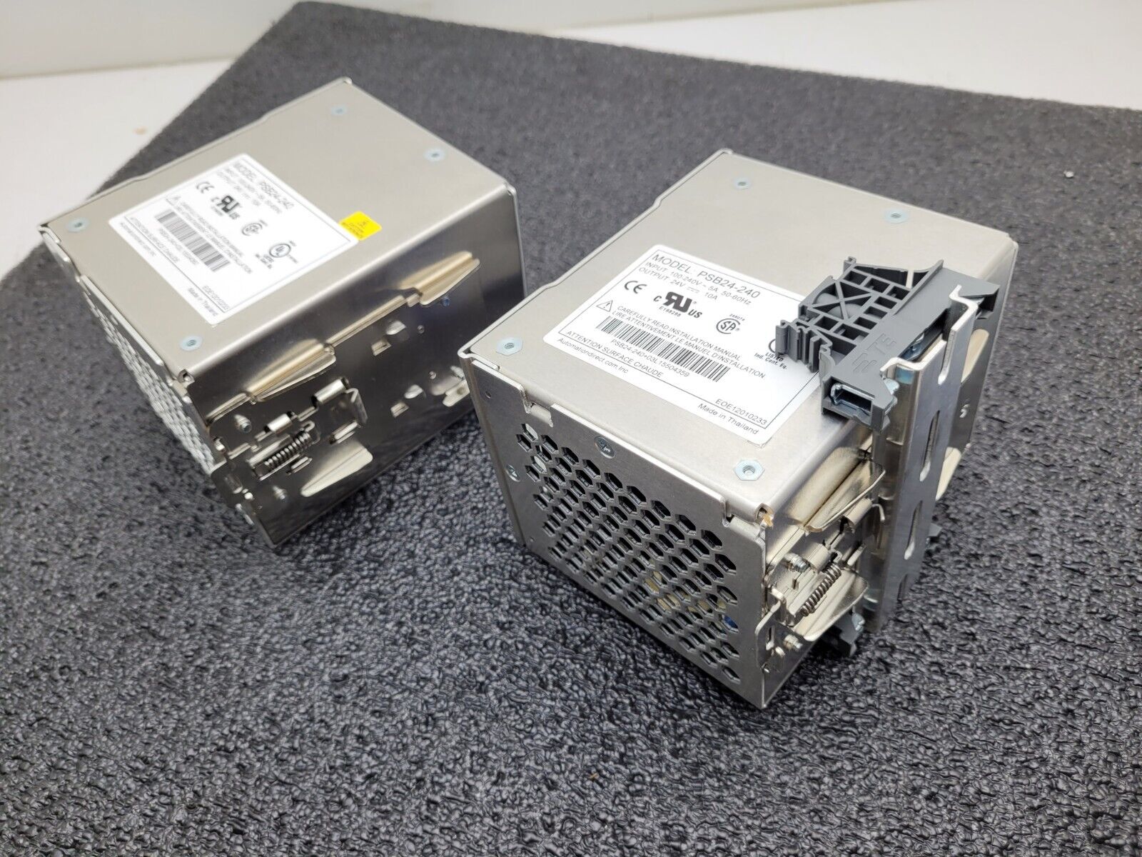 Lot of 2x Automation Direct Rhino PSB24-240 24VDC 240W 10A DIN Rail Power Supply