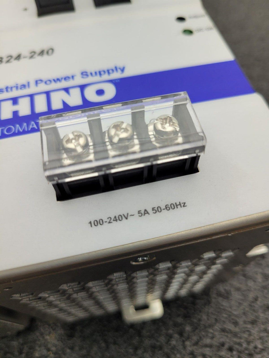 Lot of 2x Automation Direct Rhino PSB24-240 24VDC 240W 10A DIN Rail Power Supply