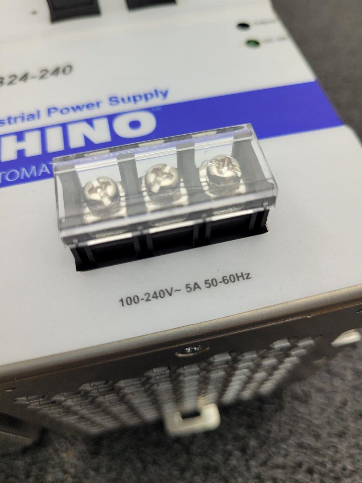 Lot of 2x Automation Direct Rhino PSB24-240 24VDC 240W 10A DIN Rail Power Supply