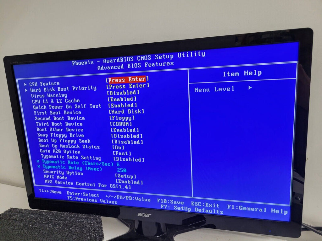 Advantech PCA-6194 Rev. A1 19A2619400 Industrial Single Board Computer SBC ISA B