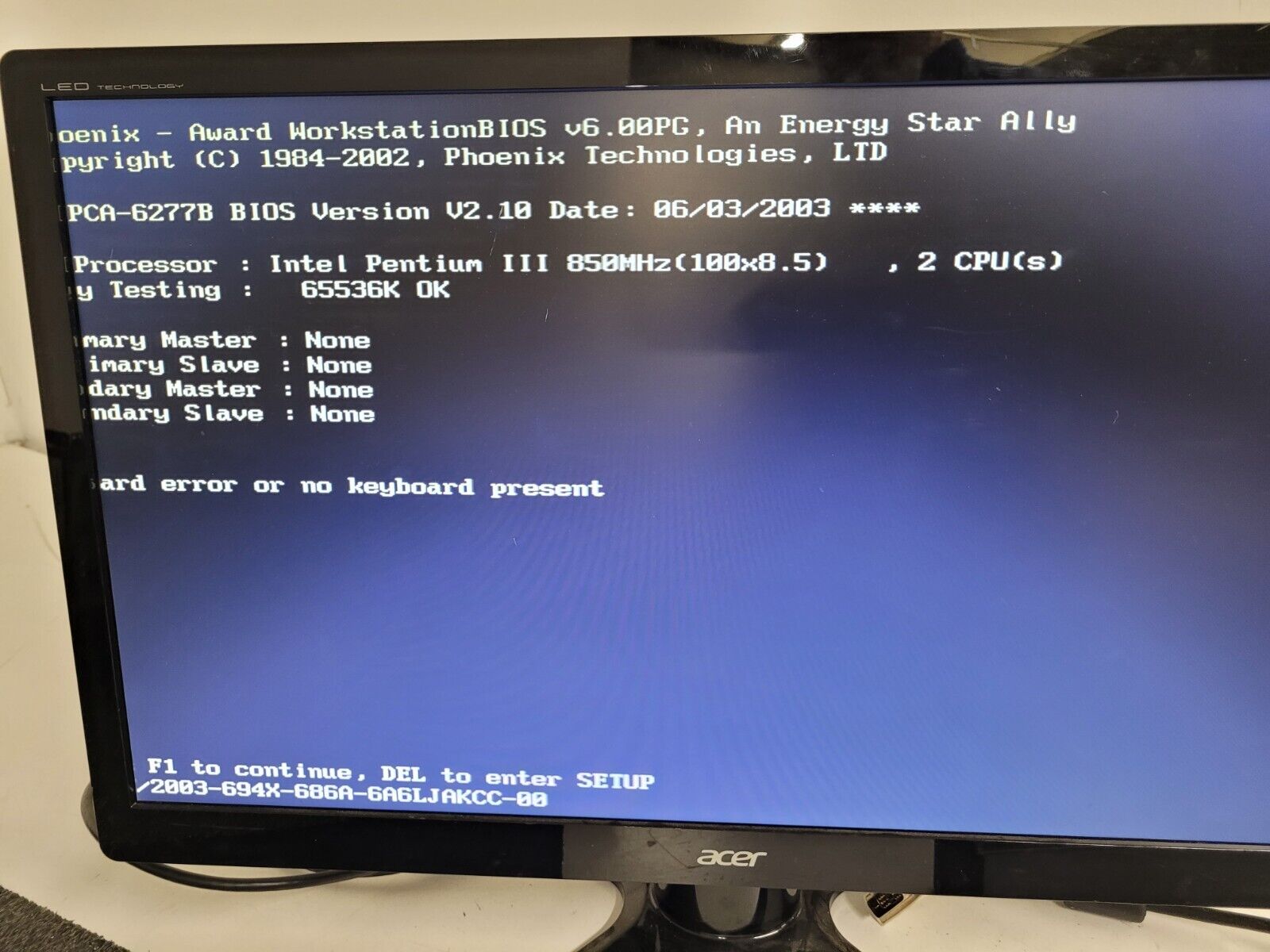 Advantech PCA-6277 Motherboard 190662770B DCOM Tough Case 6SX Power On Tested A