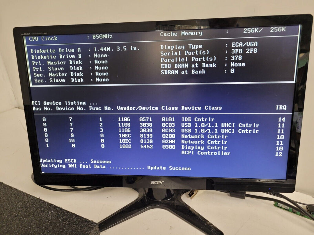 Advantech PCA-6277 Motherboard 190662770B DCOM Tough Case 6SX Power On Tested A