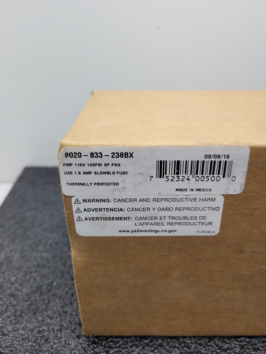 Pentair SHURflo Pump 8020-833-238BX 115VAC 60HZ 1A 1.6GPM 100PSI NEW