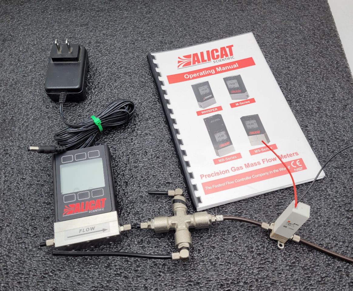 Alicat Scientific M-10SCCM-D/5M Precision Gas Mass Flow Meter AIR 5 SCCM Tested