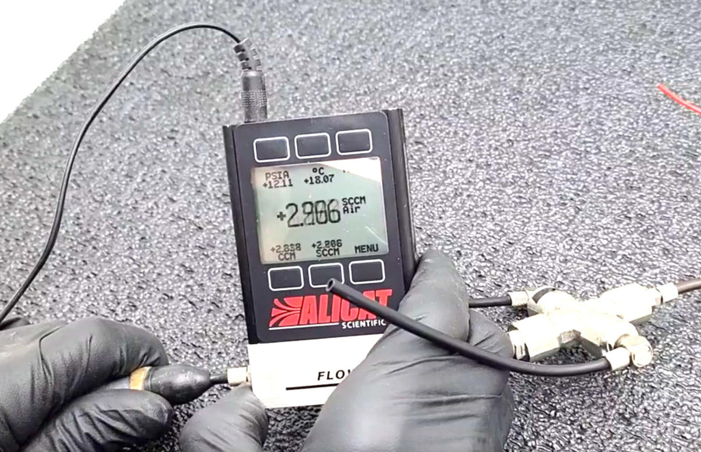 Alicat Scientific M-10SCCM-D/5M Precision Gas Mass Flow Meter AIR 5 SCCM Tested