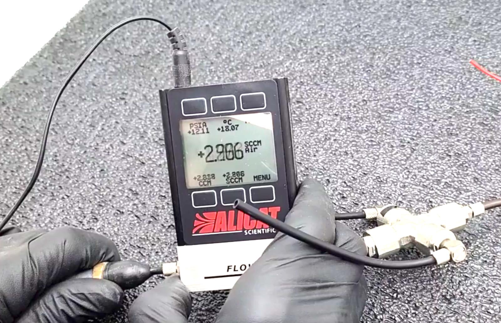 Alicat Scientific M-10SCCM-D/5M Precision Gas Mass Flow Meter AIR 5 SCCM Tested