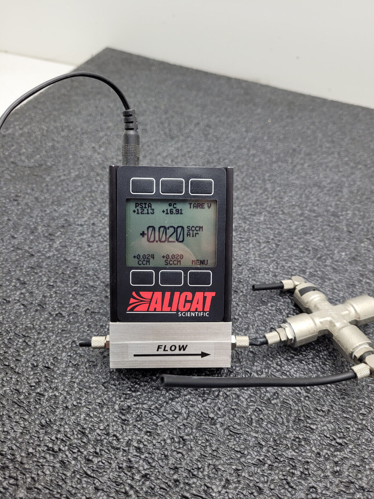 Alicat Scientific M-10SCCM-D/5M Precision Gas Mass Flow Meter AIR 5 SCCM Tested