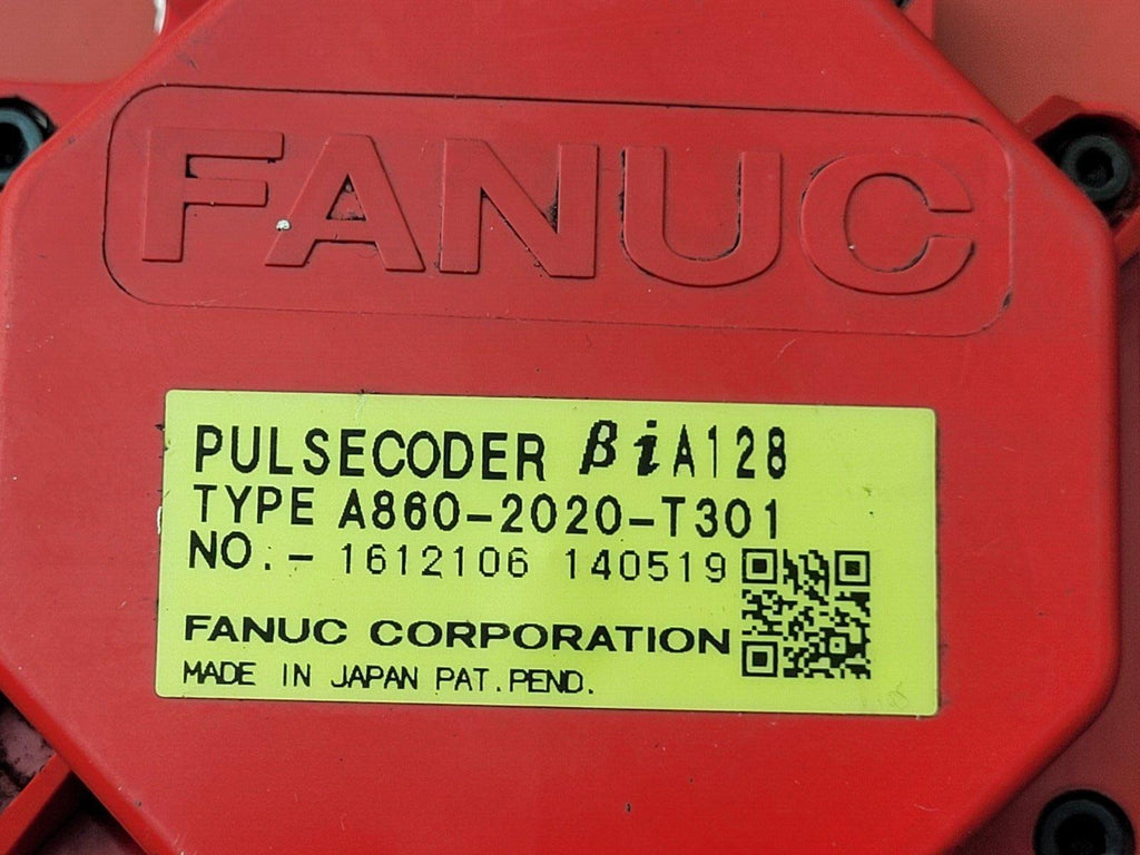 Fanuc A06B-0075-B003 AC Servo Motor 1.2kw 2000rpm Encoder A860-2020-T301 BiA128