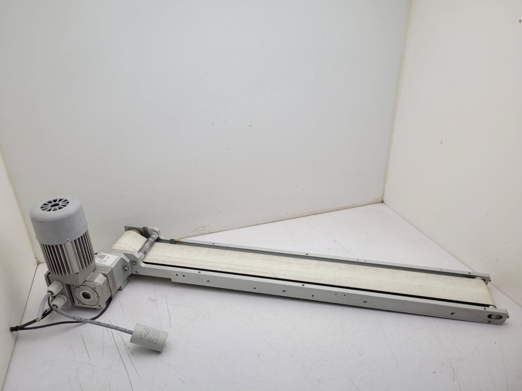 MiniMotor GearMotor Belt Conveyor 30" x 3" 230VAC 50Hz 1:30 Gear Reduction