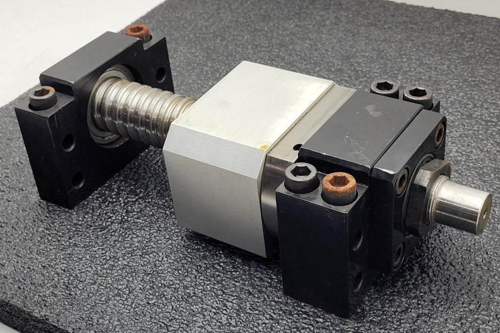 Ball Screw 3.5" travel 0.37" Pitch 1" input shaft 1.5" major Diameter Heavy Duty