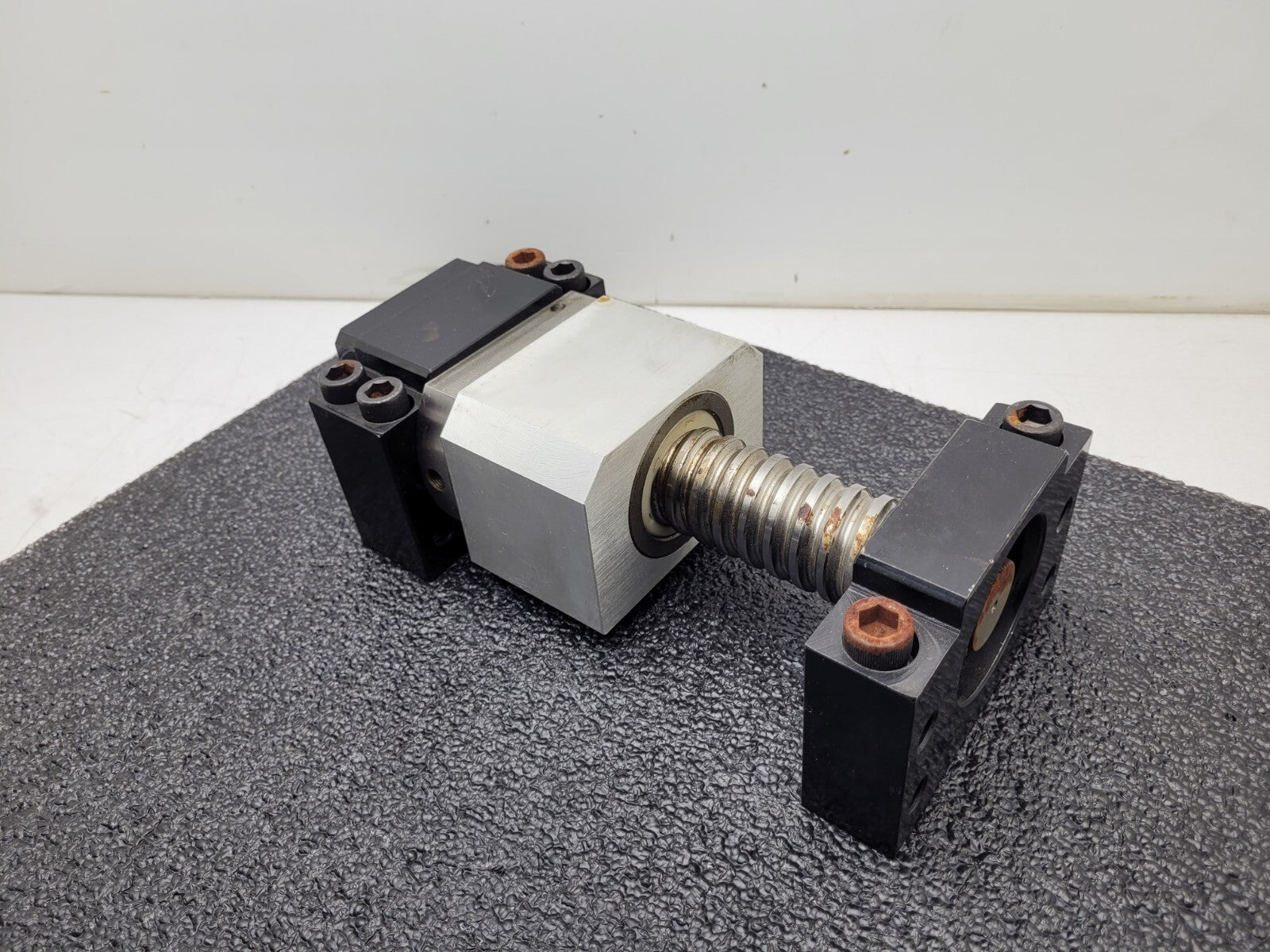 Ball Screw 3.5" travel 0.37" Pitch 1" input shaft 1.5" major Diameter Heavy Duty