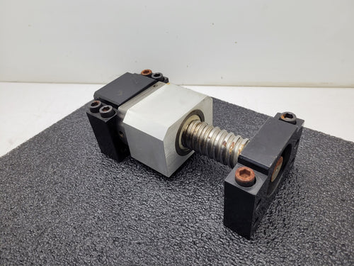 Ball Screw 3.5" travel 0.37" Pitch 1" input shaft 1.5" major Diameter Heavy Duty