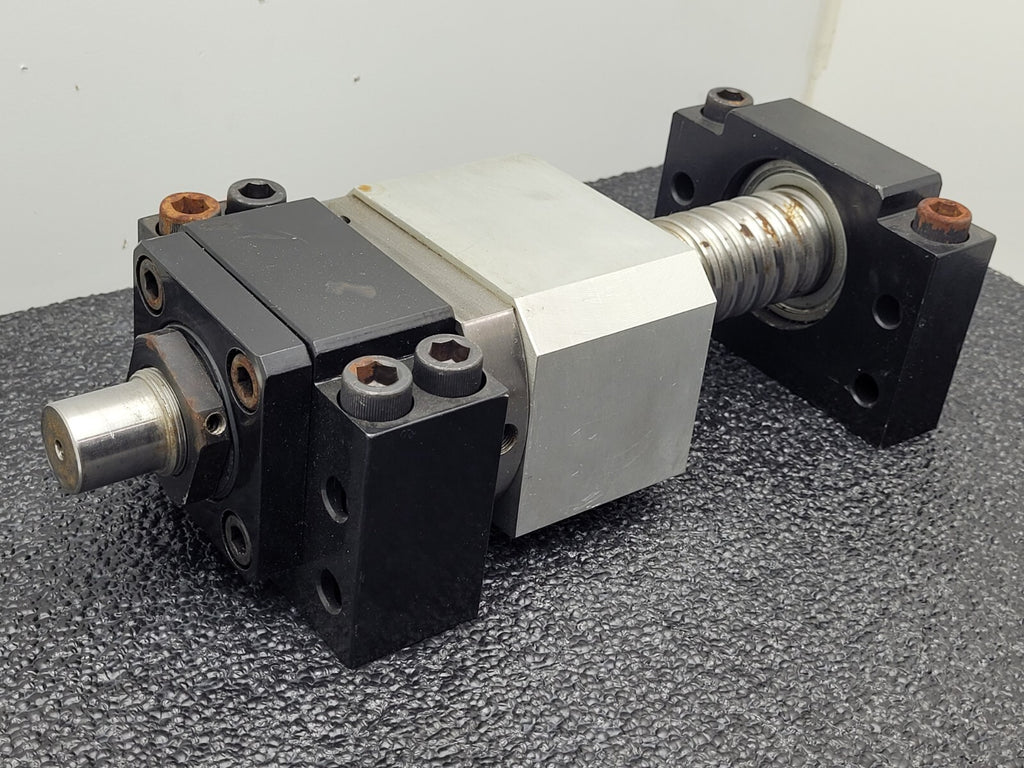 Ball Screw 3.5" travel 0.37" Pitch 1" input shaft 1.5" major Diameter Heavy Duty