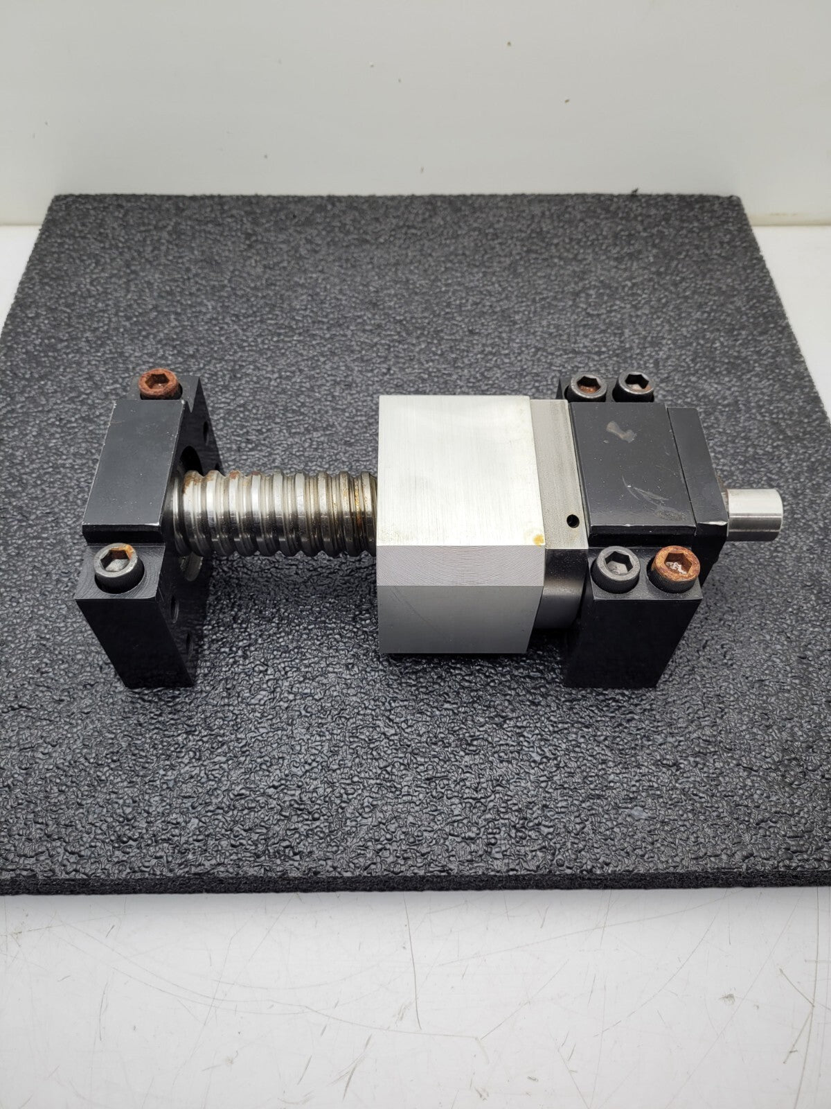 Ball Screw 3.5" travel 0.37" Pitch 1" input shaft 1.5" major Diameter Heavy Duty