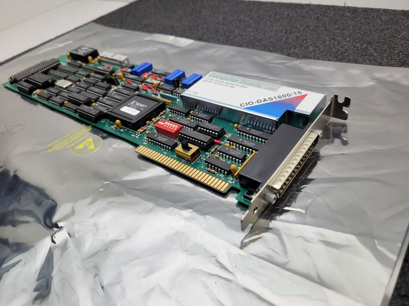 Computer Boards CIO-DAS1600/16 DAS1600 DAQ Data Acquisition ISA Card DB37