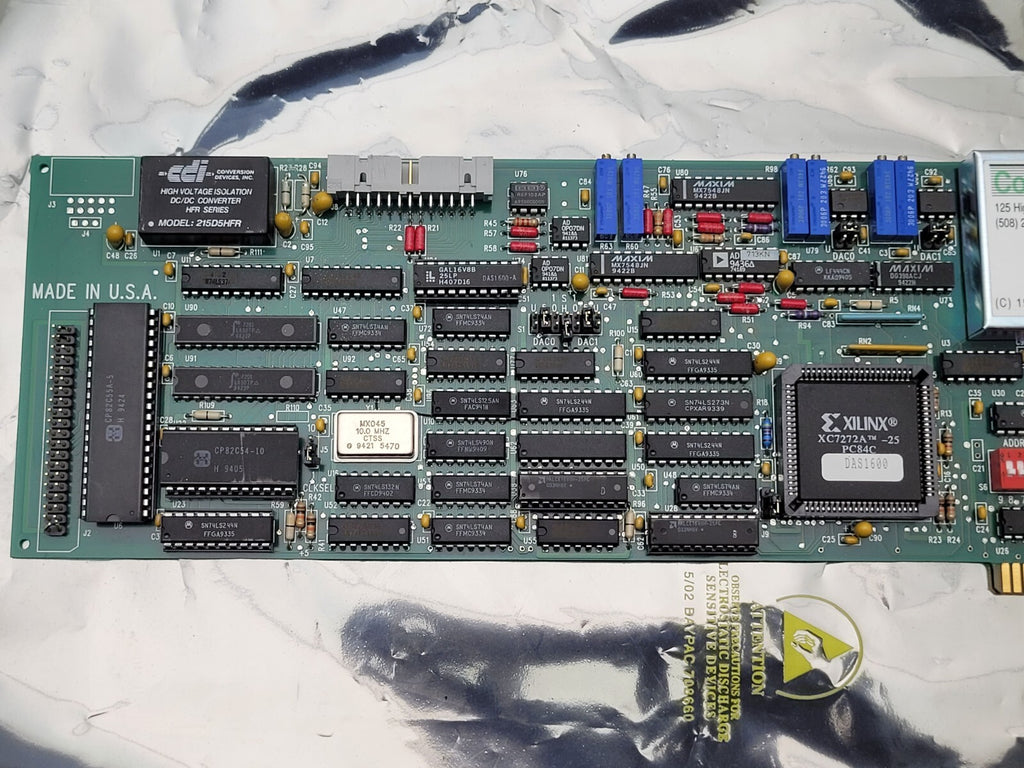 Computer Boards CIO-DAS1600/16 DAS1600 DAQ Data Acquisition ISA Card DB37