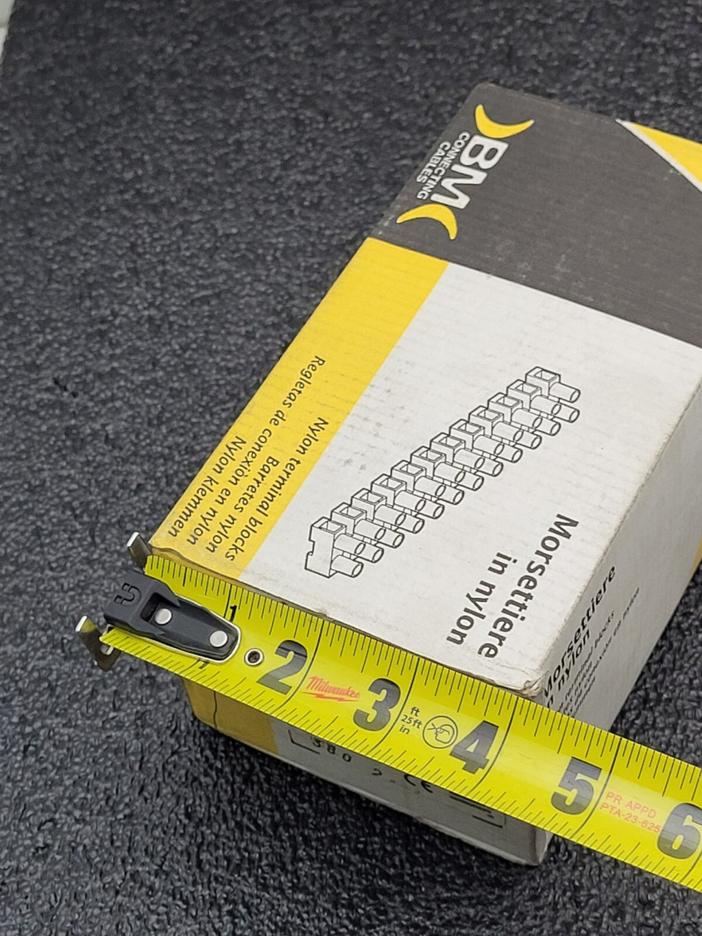 Box of 50 New BM GROUP M092 Nylon Terminal Block 12 Position 16-20AWG 600V