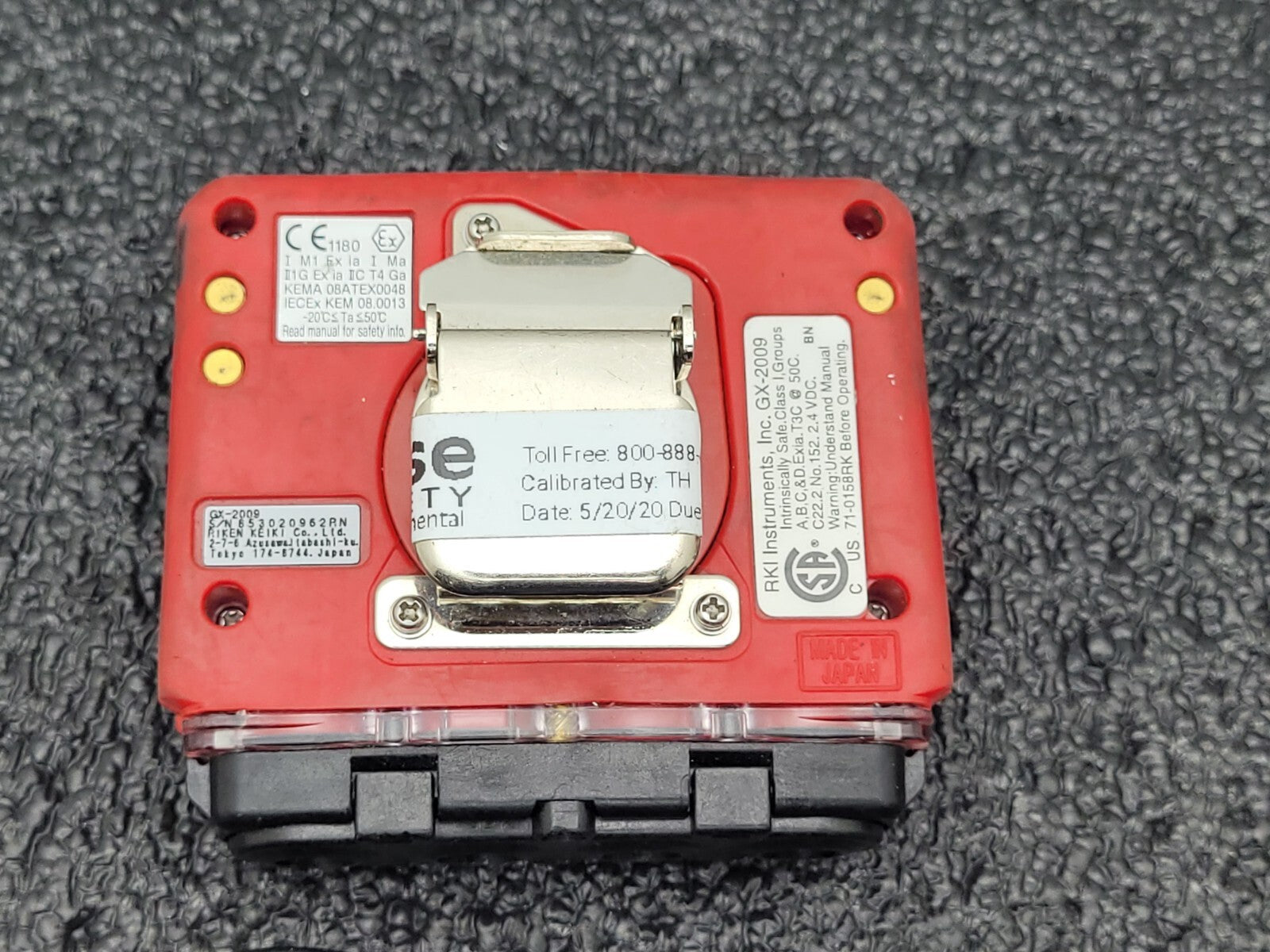 Lot of 2  RKI GX-2009 PT#72-0314RKC 3Gas LEL/H2S/CO Monitor One Fails Cal.