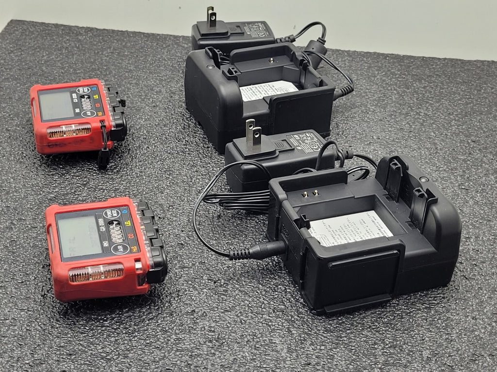 Lot of 2  RKI GX-2009 PT#72-0314RKC 3Gas LEL/H2S/CO Monitor One Fails Cal.