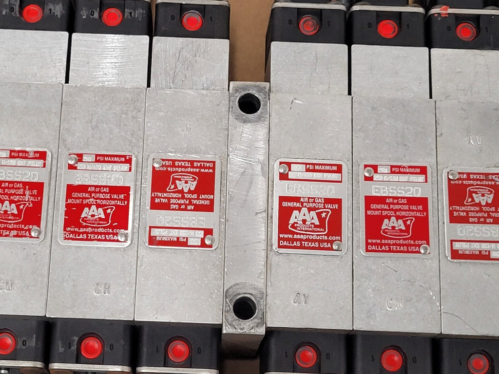 Lot of 13x AAA Products Air Gas Solenoid 12V Valve Manifold EBSS2Q 150PSI 26 Out