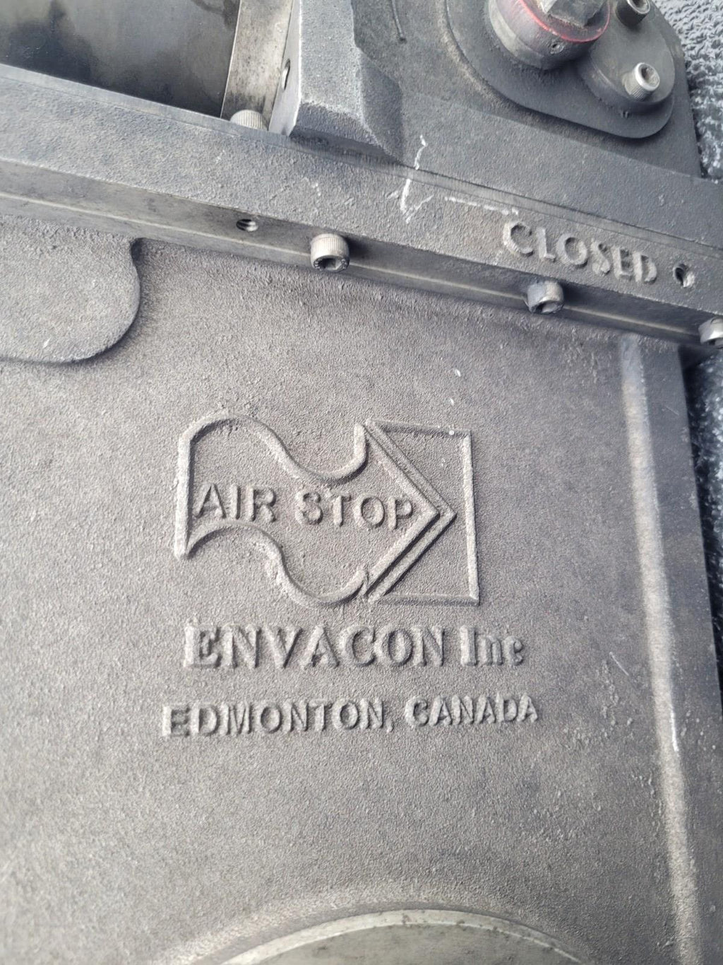 Envacon 2623 2G Air Stop 4" Pneumatic Diesel Engine Air Inlet Shutoff Valve