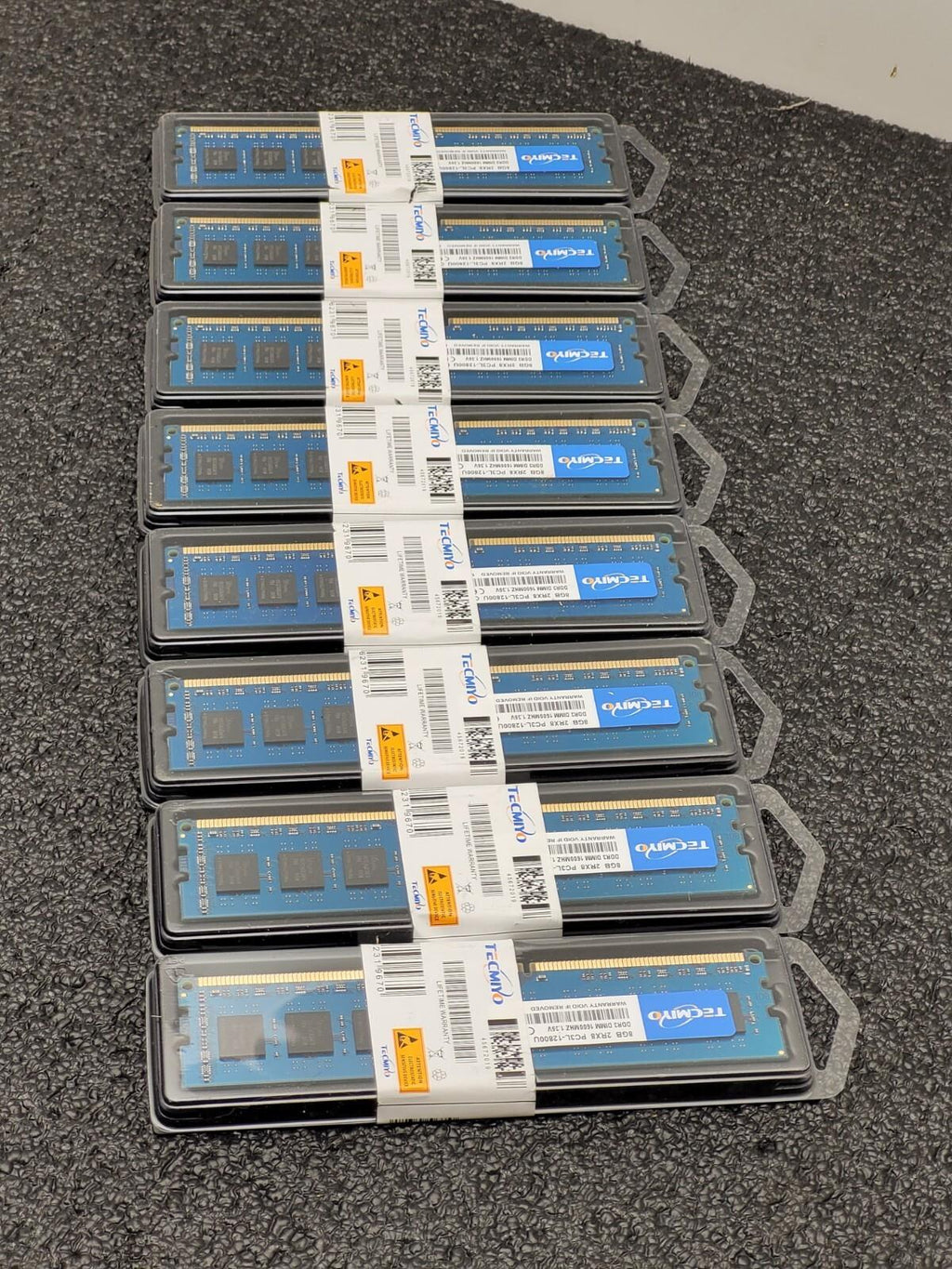 Lot of 9x TECMIYO 8GB PC3L-12800U DDR3 1600MHz PC3 Ram