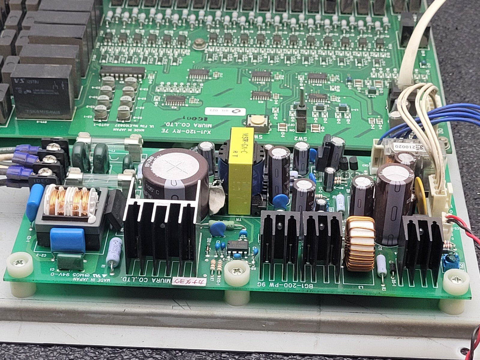 MIURA  XJ1-120-RY 7E Steam Boiler Operational Control Panel Board Working Pull