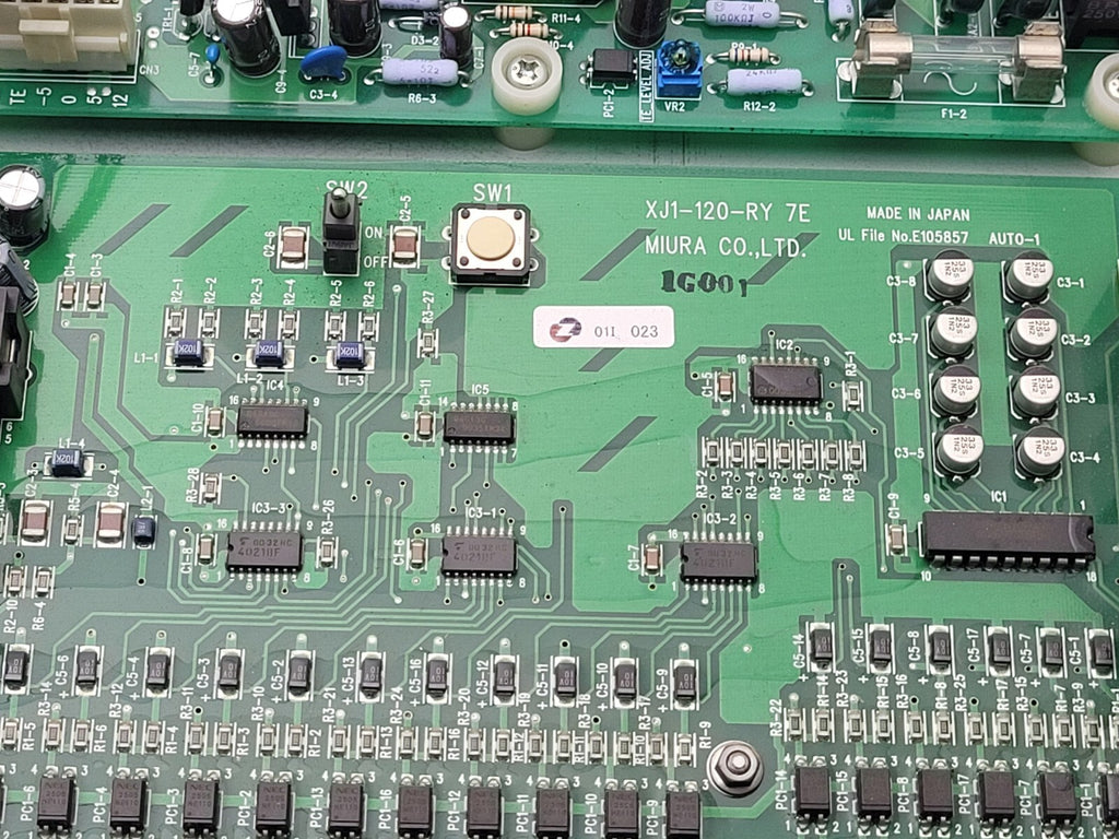 MIURA  XJ1-120-RY 7E Steam Boiler Operational Control Panel Board Working Pull