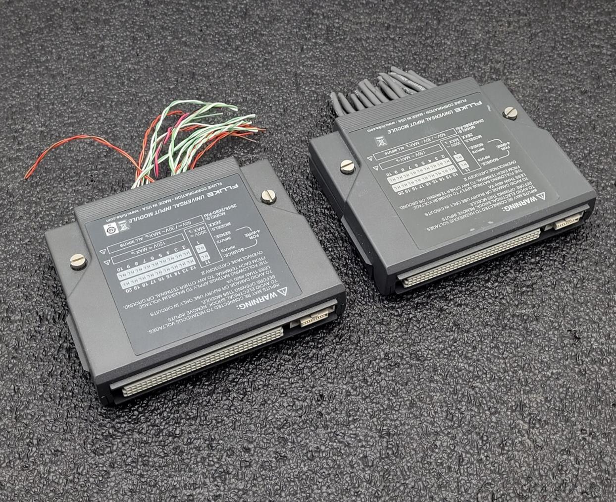 2x Fluke Data Logger Bucket Universal Input Module for 26XX Models 2645/2680-FAI