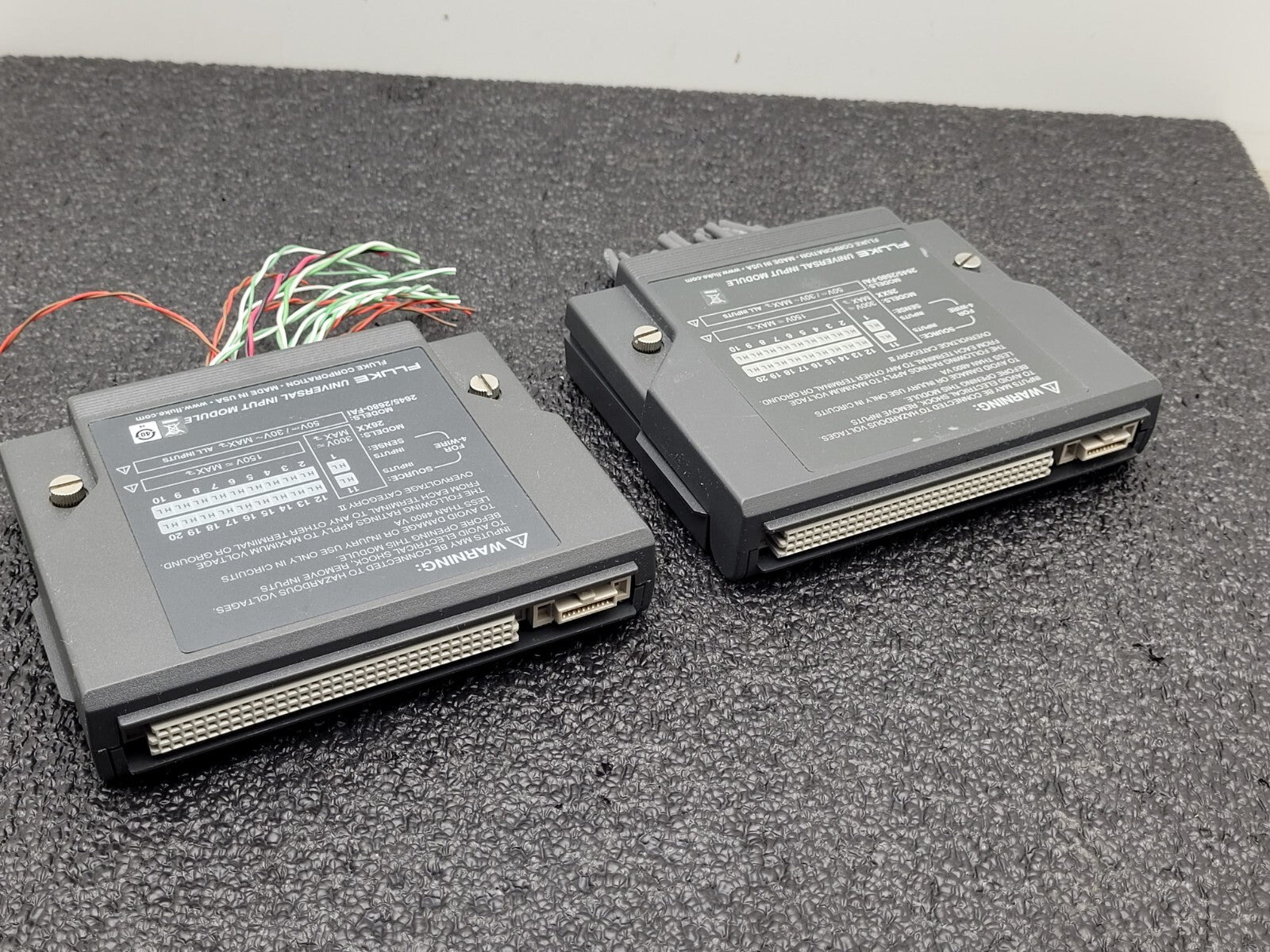 2x Fluke Data Logger Bucket Universal Input Module for 26XX Models 2645/2680-FAI