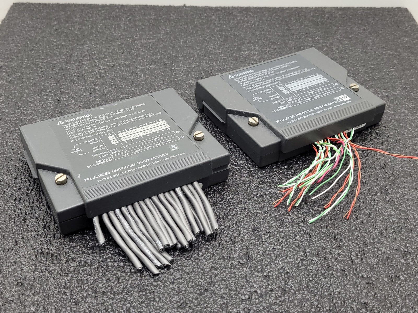 2x Fluke Data Logger Bucket Universal Input Module for 26XX Models 2645/2680-FAI