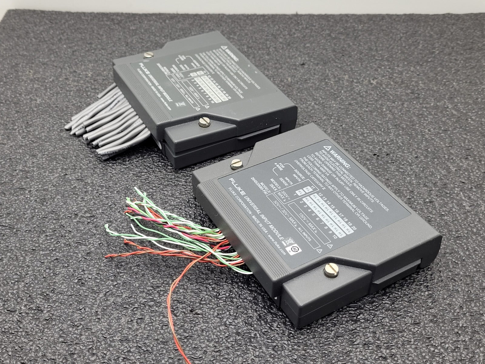 2x Fluke Data Logger Bucket Universal Input Module for 26XX Models 2645/2680-FAI