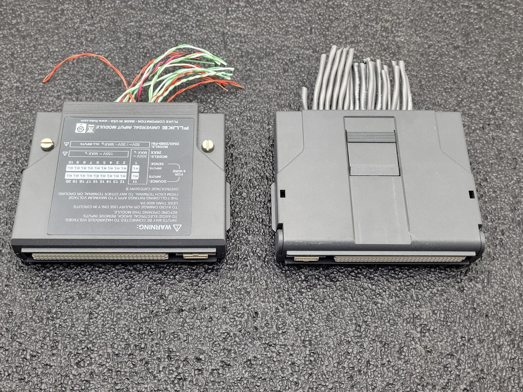 2x Fluke Data Logger Bucket Universal Input Module for 26XX Models 2645/2680-FAI
