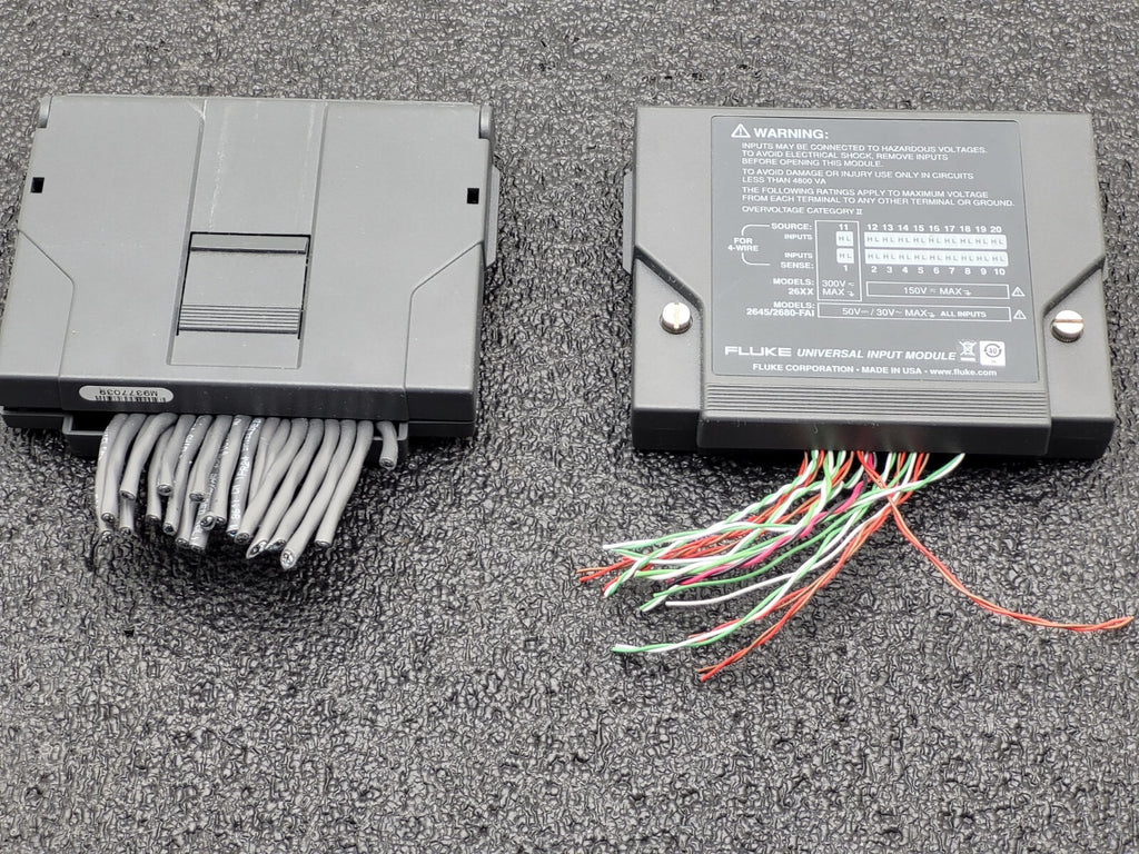 2x Fluke Data Logger Bucket Universal Input Module for 26XX Models 2645/2680-FAI
