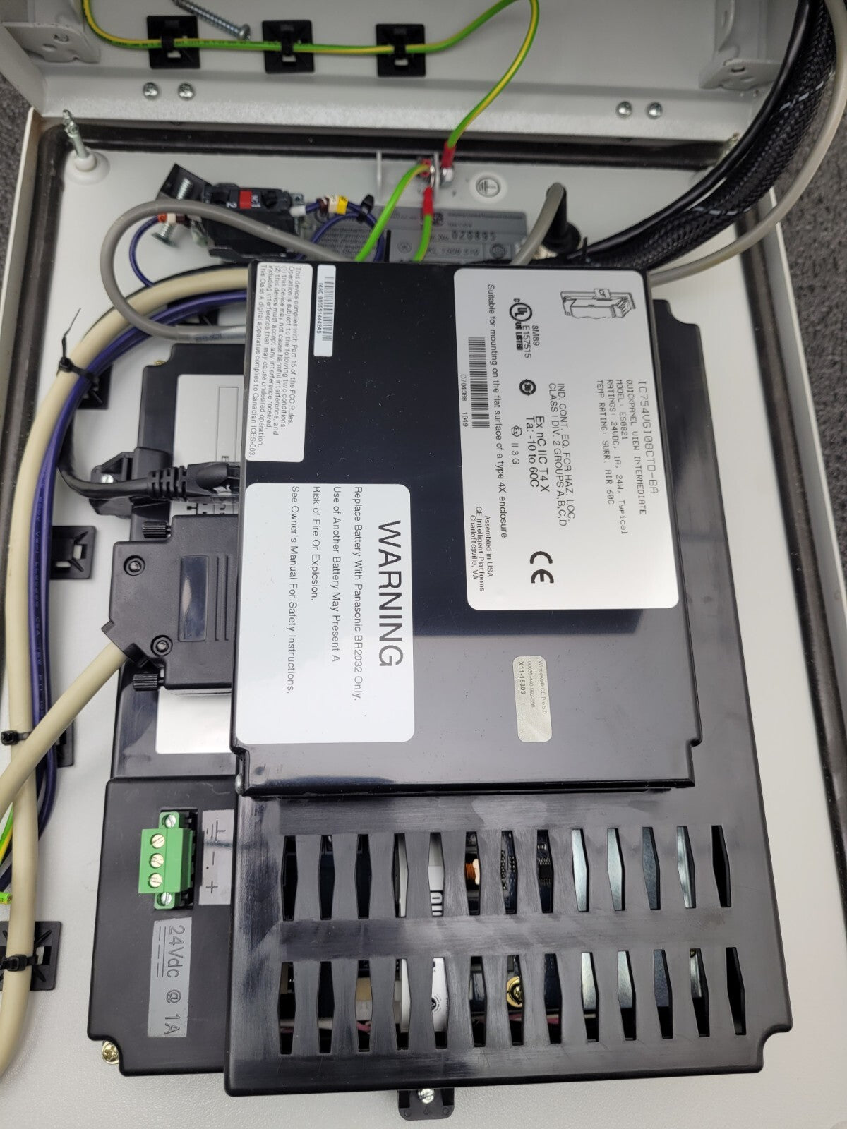 GE FANUC IC754VG108CTD ES0821 8" BA Touch Panel ES0821 Quickpanel View