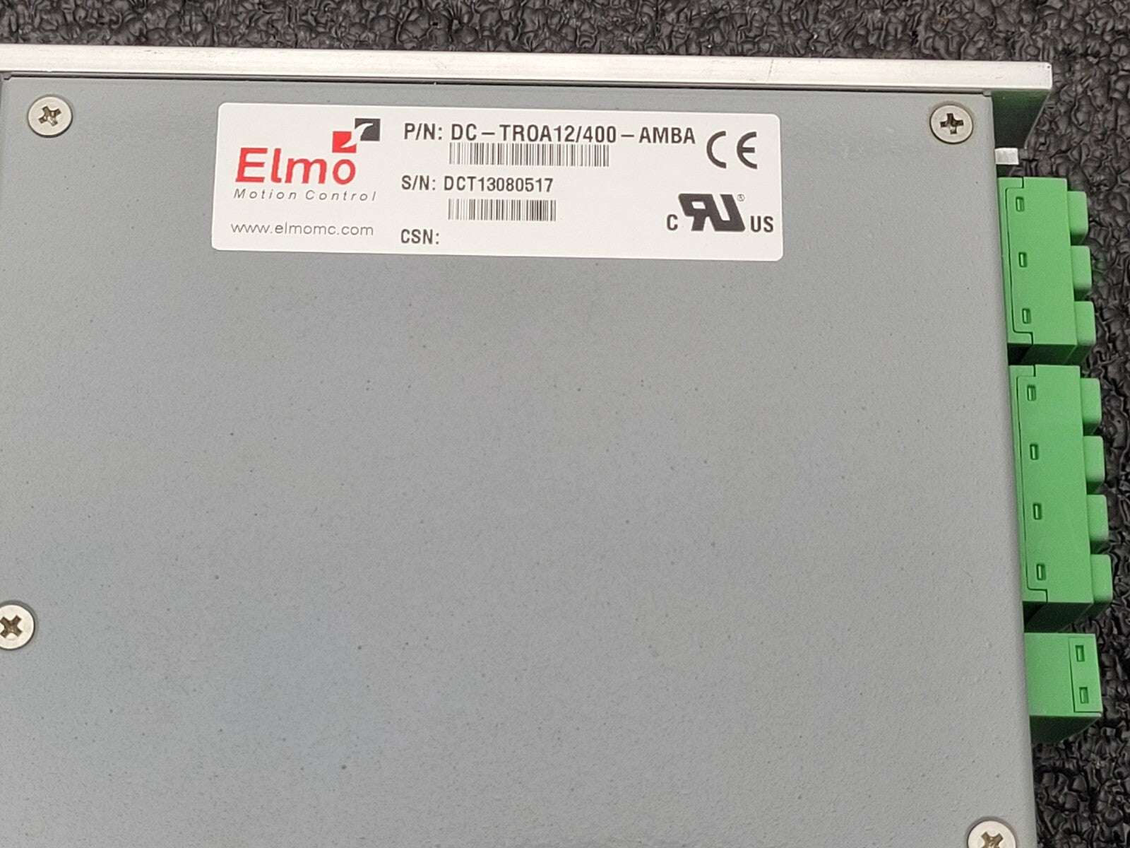 Elmo Motion Control DC TROA12/400 AMBA Cello Servo Drive 12A/4KW CET0-0200-0020