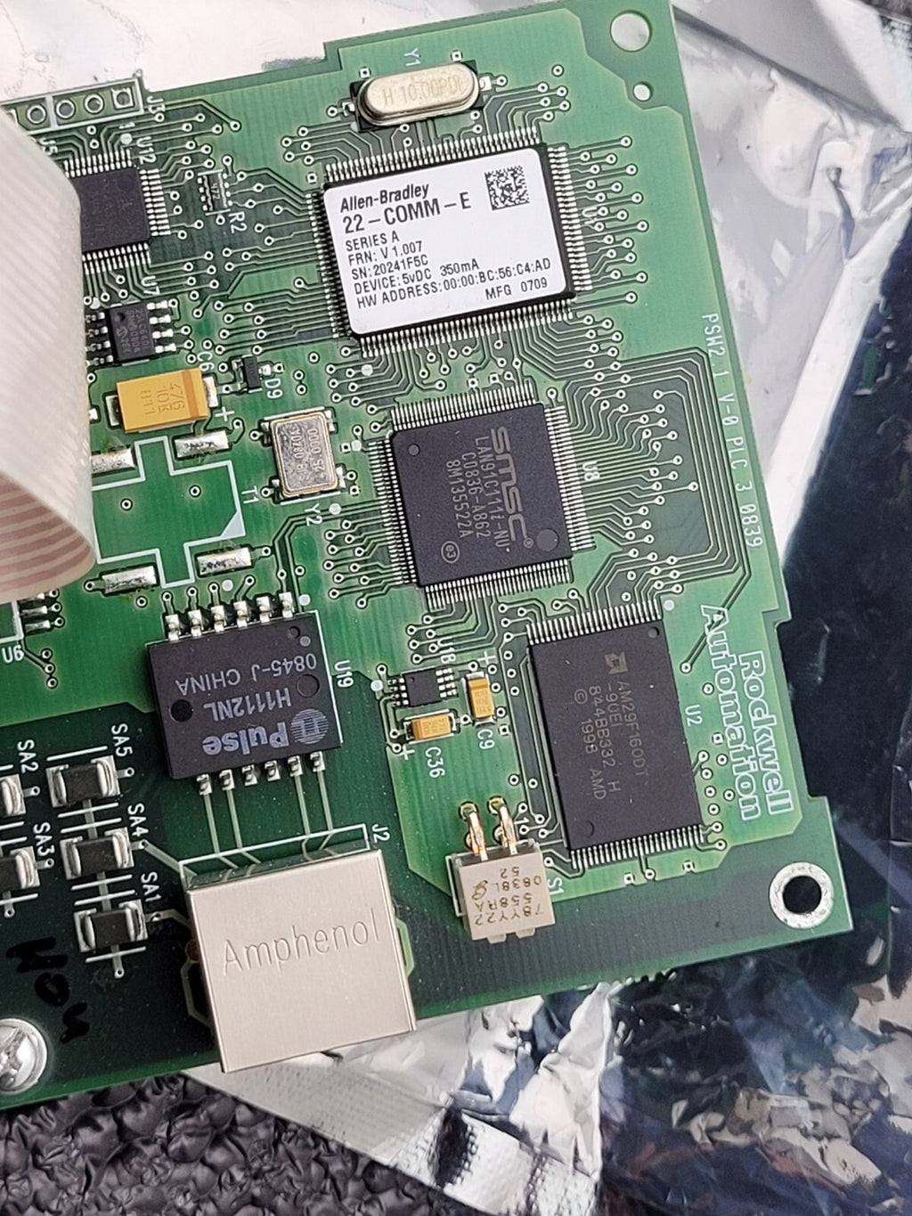 Allen-Bradley 22-COMM-E Powerflex Vfd Ethernet/IP Adapter Ver 1.007 22COMME
