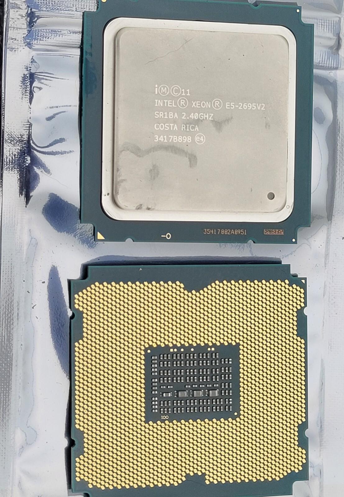 Matched Pair Intel Xeon E5-2695 v2 2.4GHz 12-Core 30M LGA2011 CPU SR1BA