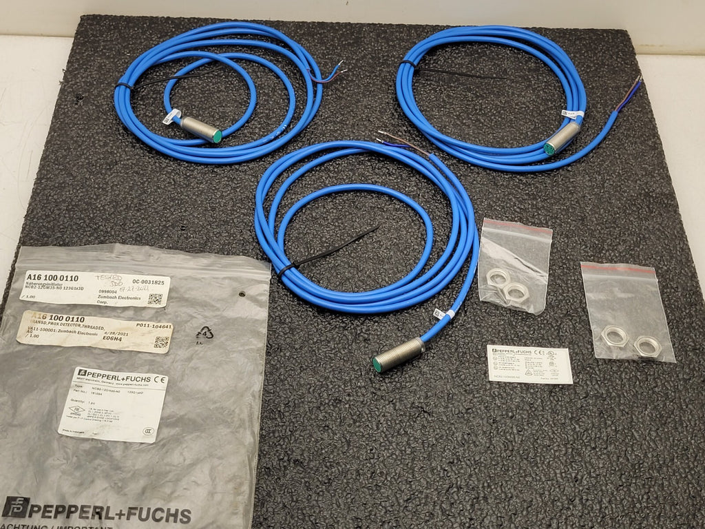 Lot of 3 PEPPERL + FUCHS NCB2-12GM35-NO Inductive Proximity Switch STOCK L210