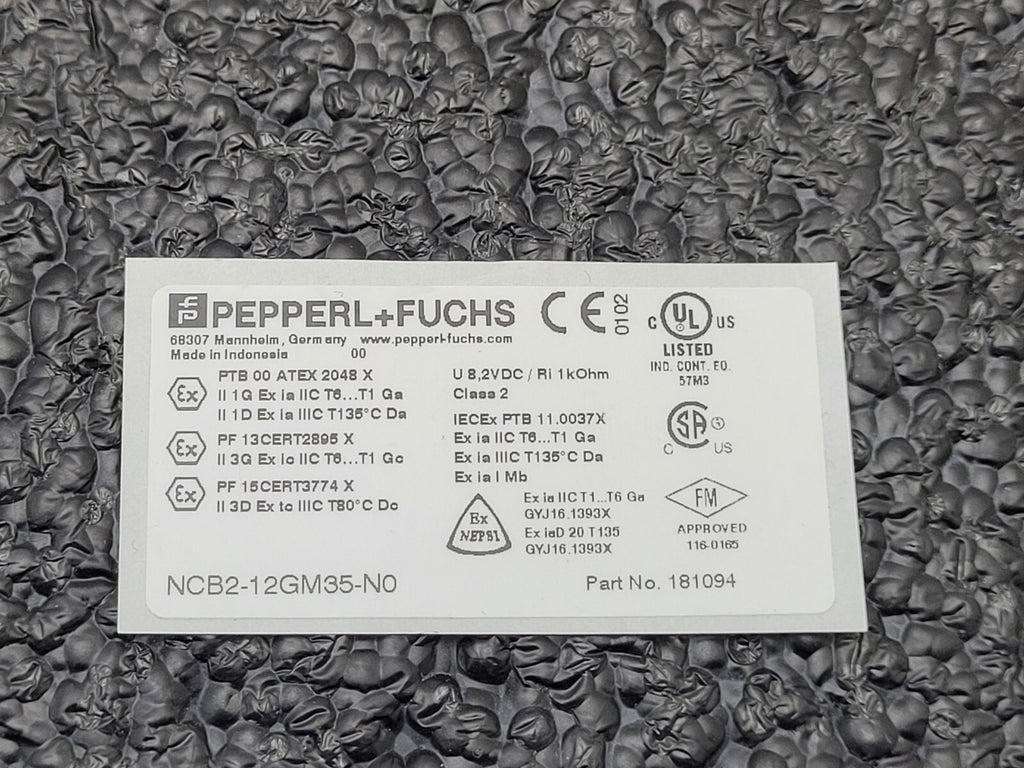 Lot of 3 PEPPERL + FUCHS NCB2-12GM35-NO Inductive Proximity Switch STOCK L210