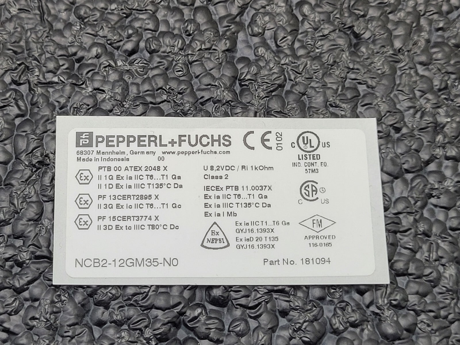 Lot of 3 PEPPERL + FUCHS NCB2-12GM35-NO Inductive Proximity Switch STOCK L210