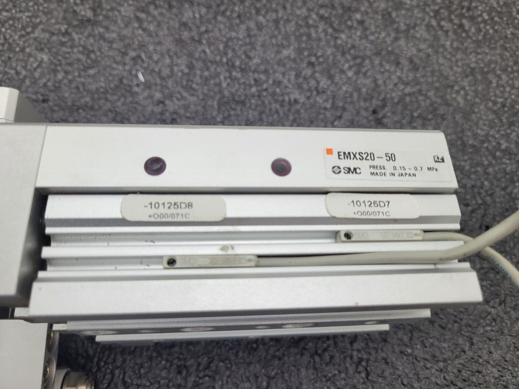 Lot of - 2 SMC EMXS20-50 Linear Guide Slide Table Made in japan