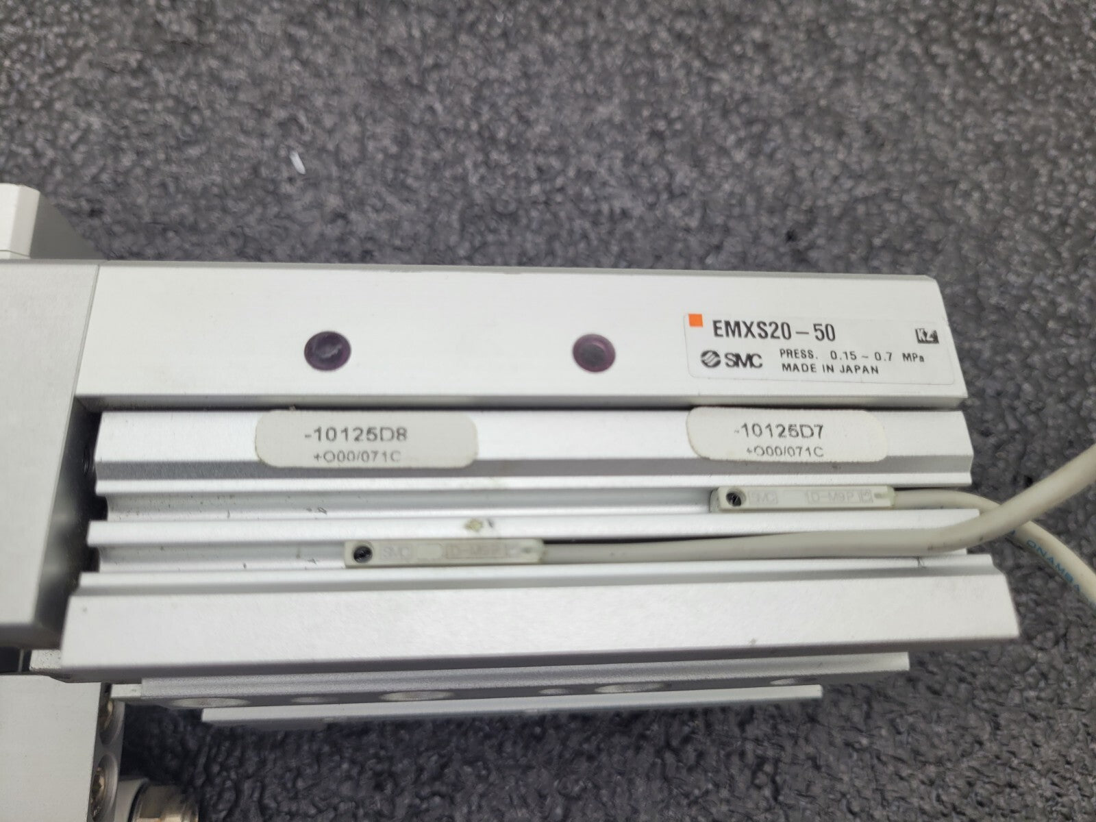 Lot of - 2 SMC EMXS20-50 Linear Guide Slide Table Made in japan
