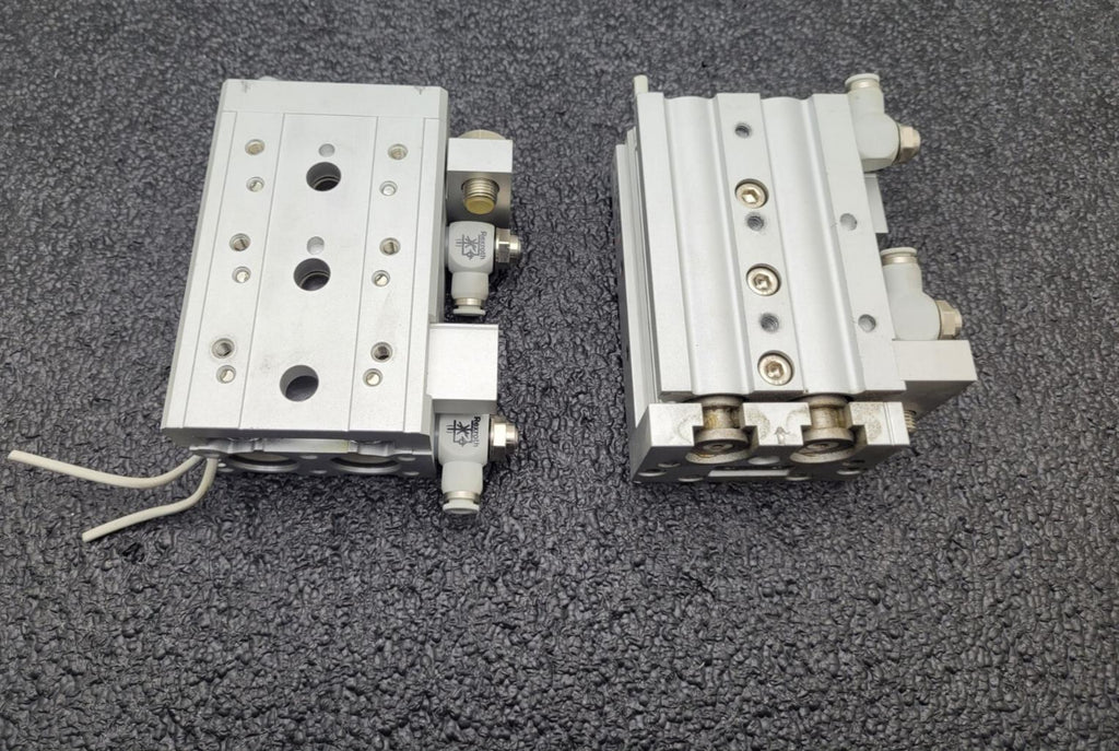 Lot of - 2 SMC EMXS20-50 Linear Guide Slide Table Made in japan